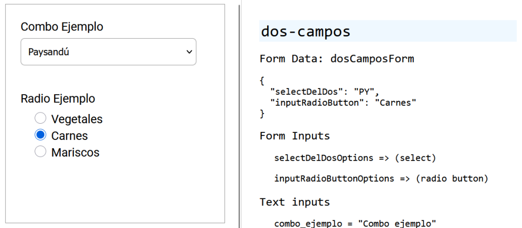 Form Inputs cambiados a través del componente padre
